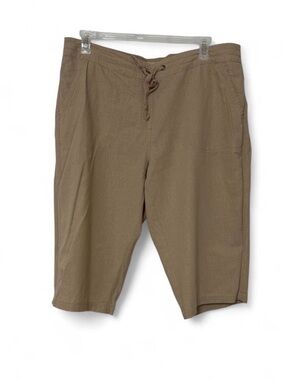 Per Se Linen Blend Capris